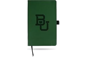 Rico Industries NCAA Baylor Bears Green Laser Engraved Small Notepad Jounral/Notepad 8.25" x 5.25"- Office Accessory
