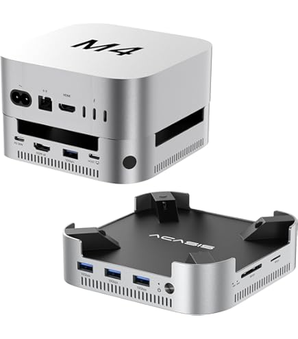 Mac mini M4 Dock, 9 +1 in 1 Mac mini M4 Hub, SSD & Host Dual Ports