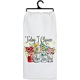 Inspirational Motivational Gifts Kitchen Towels, Today I Choose Faith Hope Love Joy Floral Hand Towels for Bathroom Decor, Daily Affirmations for Women Dish Tea Towels for Kitchen Decor, 16x24 Inch