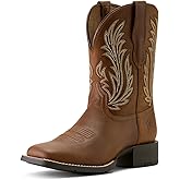 ARIAT womens Round Up Filly Wide Square Toe Western Boot