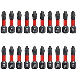 Teocpai 20PCS 25mm Phillips Screwdriver Bits PH2
