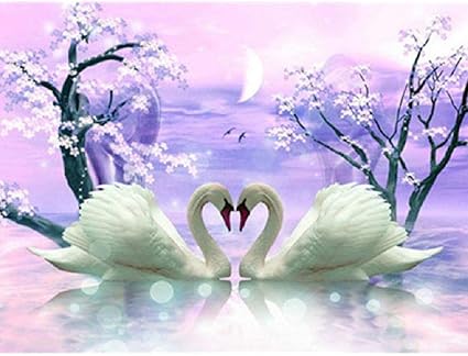 Twyydp Puzzle Adulte Classique 1000 Pieces Cygne En Forme De Coeur Collection De Famille Amazon Fr Cuisine Maison