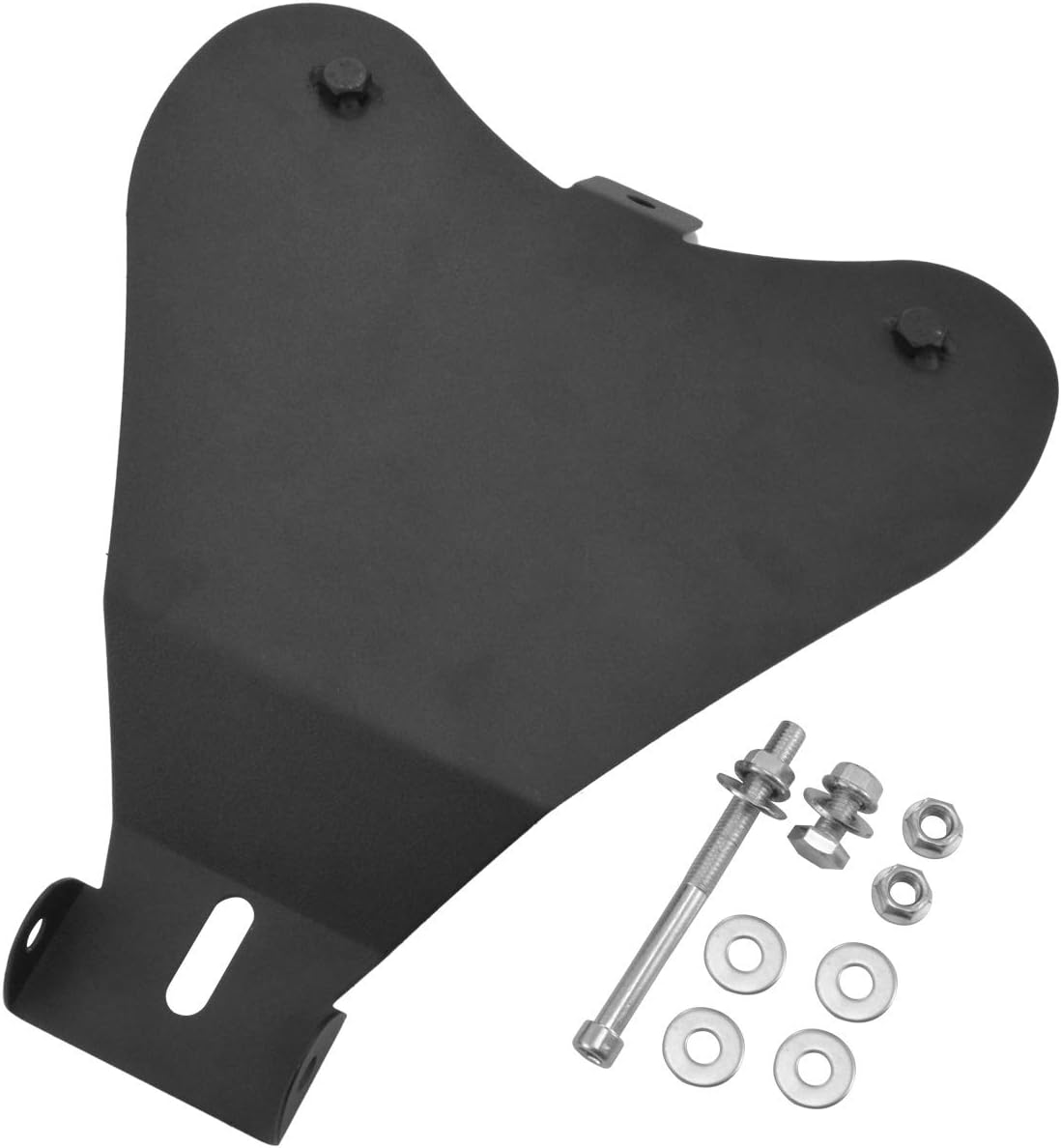 NATGIC Motorcycle Solo Seat Baseplate Base Plate Base Pan Heavy Duty Steel Black Fits for H-arley Sporster 883 1200 Chopper Bobber