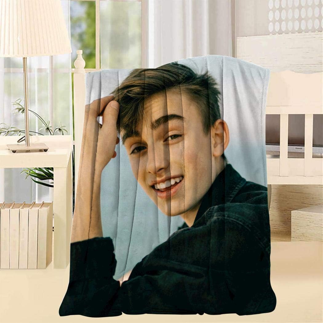 Colorful sea Johnny Orlando Christmas Throw Blanket Super Soft Lightweight White Throw 40X50inch