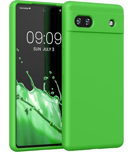 Funda De Madera Para Google Pixel 7A Carveit - Grabado Láser Notas Musicales, Doble Capa Madera+TPU