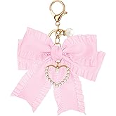 Styquenzer Bow Chain for Purse Keychain Bag Charm for Women Charm Cute Handbag Charms Wristlet Keychains Backpack Charms