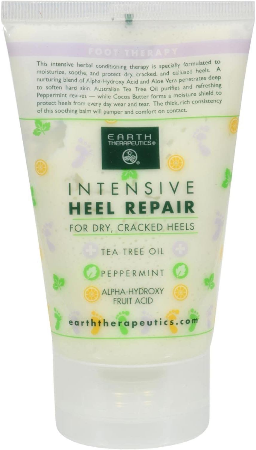Earth Therapeutics Intensive Heel Repair 4 oz 120ml Foot Cream Dry Cracked