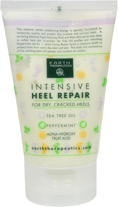 Earth Therapeutics Intensive Heel Repair 4 oz 120ml Foot Cream Dry Cracked