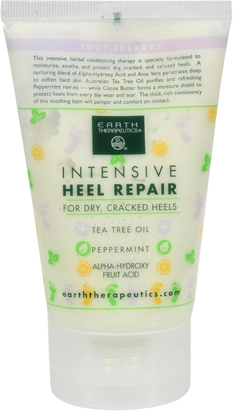 Earth Therapeutics Intensive Heel Repair 4 oz 120ml Foot Cream Dry Cracked
