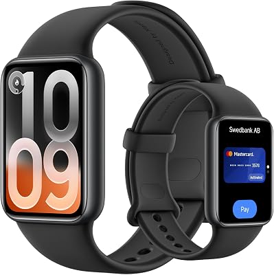Smart Band 10 Pro NFC, Fitness Tracker Uomo Donna, Nero