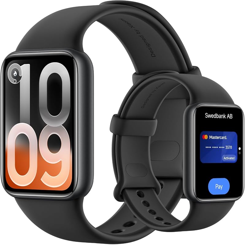 Smart Band 10 Pro NFC, Fitness Tracker Uomo Donna, Nero