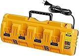 4-Ports Charger Station Compatible with De-Walt 20V