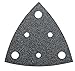 Fein Sanding Sheets with Hook & Loop Attachment - Aluminum Oxide, Full Resin Bond, Multi-Material Use, Perforated, 80 Grit, 3-1/8