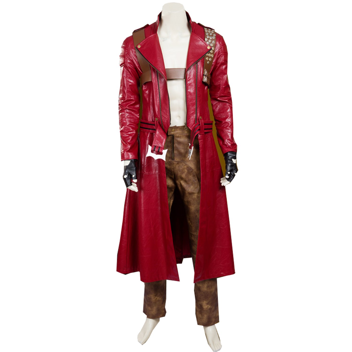 red leather set outfit