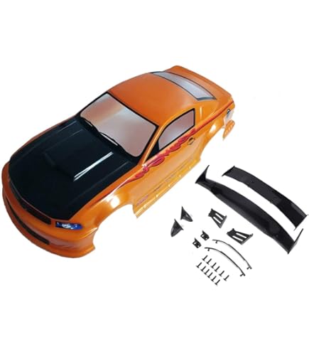1/10 Clear Lexan RC Car Body Shell – Dodge Challenger SRT8 Style For On-Road Drift & Touring Cars