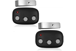 WERHOO MCT-3 Garage Door Remote - Compatible with Linear Ld050, Ld033, Ldco800 - Replaces Linear MCT-11 ACT-31B, 318MHz (2 Pack)