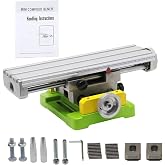 BACHIN Multifunction Mini Compound Bench, X-Y Axis Cross Slide Table, Adjustable Precision Worktable for Drill Press Milling Machine, DIY Drilling Milling Workstation