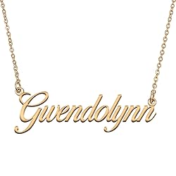 HUAN XUN Customized Custom Simple Any Name Necklace