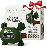 Soul Reboot™ Neck Massager with Little Fingers and Hands, for Sore Shoulders and Muscles, Green Bionic Heated, Realistic Kneading, Relax Muscle Tension, Masajeador de espalda y Cuello, Shiatsu