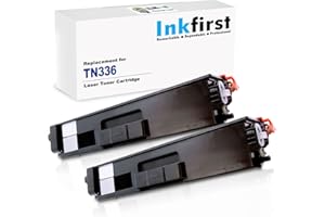 2 Inkfirst Black Toner Cartridge TN336BK (TN-336 BK) Compatible Remanufactured for Brother TN336 TN-336 Black HL-L8350CDWT MF