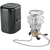 CAMPINGMOON Mini Gas Camping Lantern with Hanging Chain & Hard Case – 80W Equivalent Brightness, Adjustable Dial, Outdoor Portable Butane Lamp for Hiking, Backpacking, Emergency, Tent Lighting T-4