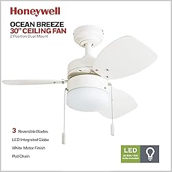 Honeywell Ceiling Fans Ocean Breeze Modern 30 Inch