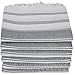 (SET of 6) 100% Turkish Cotton Beach Towel Set, Hammam Peshtemal Blanket, Thin Light Compact Travel Towel for Adults, Oversized Quick Dry Sand Free, Made in Turkey, Prewashed, 71x36