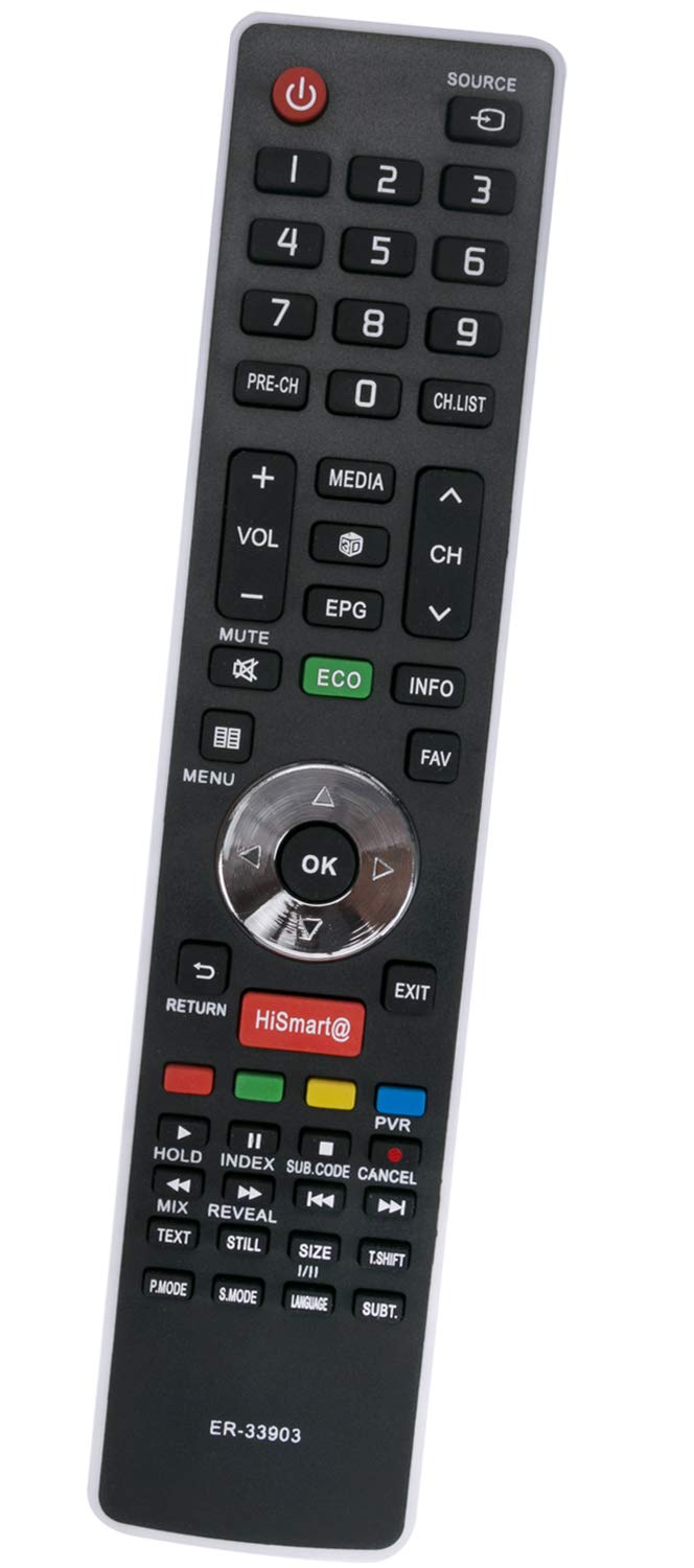 ALLIMITY ER-33903HS Remote Control Replace fit for Hisense Smart TV LHD32K20DW LHD32K160 LTDN55K600XWSEU3D LHD32K366WSNEU LTDN50K366 LTDN50K160WSGEU LHD32K20SEU LHD32K20DWEU