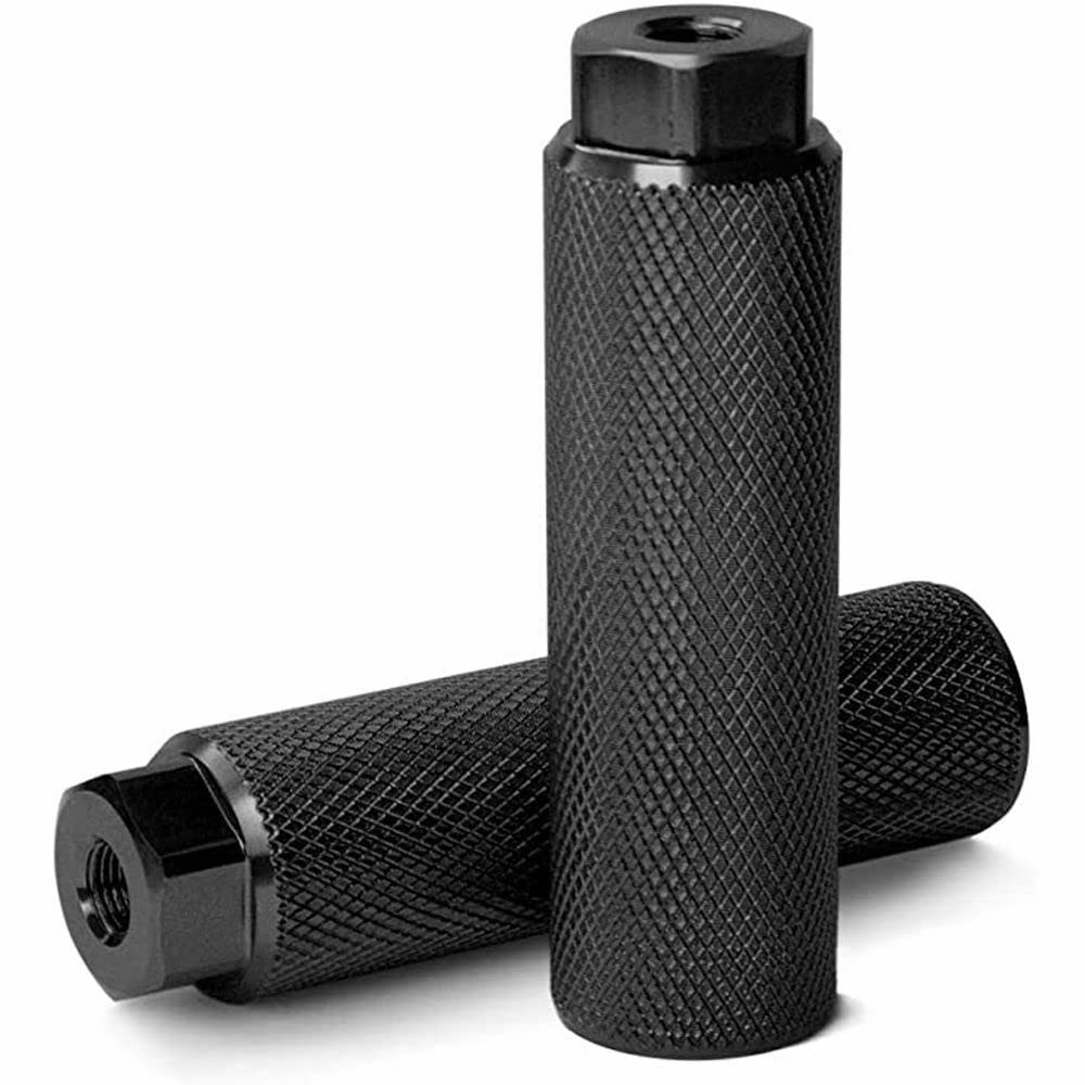 ZONSUSE 2PCS Bike Foot Pegs Aluminum Alloy Anti-Skid Lead Bicycle Foot Rest, BMX Anti-slip Rear Feet Pedals for BMX Stunt Pegs, Mountain Bikes Passengers Cycling Accessories (Black)