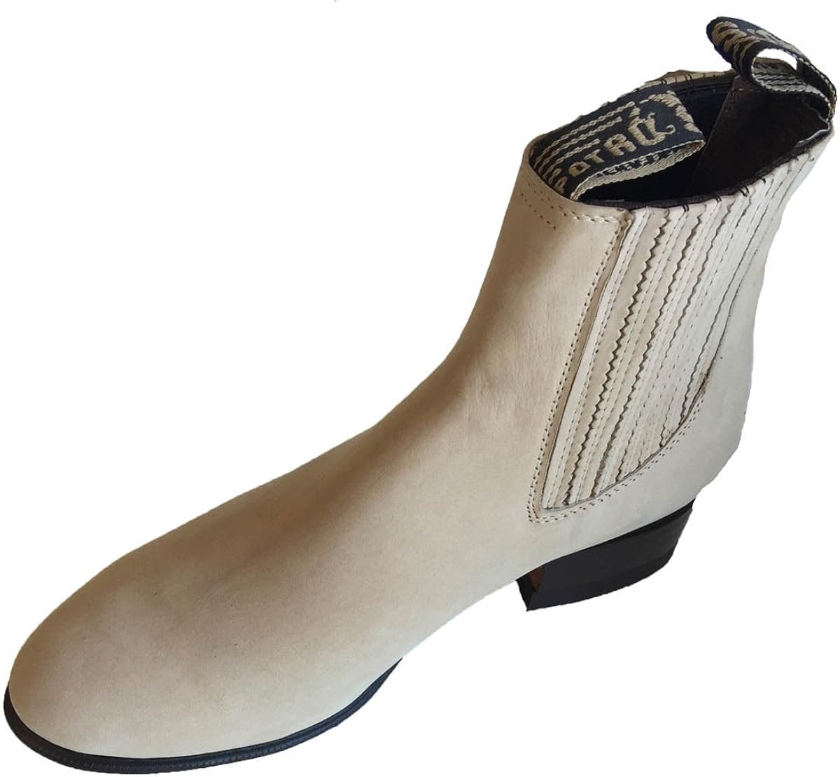 Men's Cowboy Boots Nubuck Leather Short Ankle Western