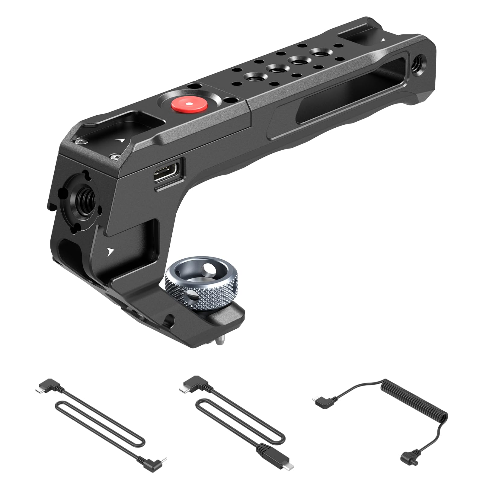 Photo 1 of SMALLRIG Top Handle with Record Start/Stop Remote Trigger for ARRI 3/8”-16 Hole, Compatible with Sony A7 III/ FX3/ A6600, for Canon R5II/ R5C, for FUJIFILM X-H2S/ X-T5, for Panasonic S5 II/ GH5