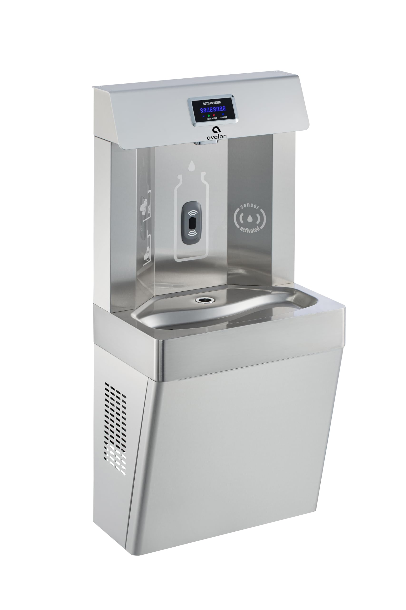 Photo 1 of ** NEW /  INCLUDED ACCESORIES FILTERS AND MANUAL **Avalon Wall Mounted Water Fountain with Bottle Filling Station, High Capacity Cooling, Sensor Dispensing, Self Cleaning, Digital Bottle Counter Display, Dual Filtration, ADA Compliant