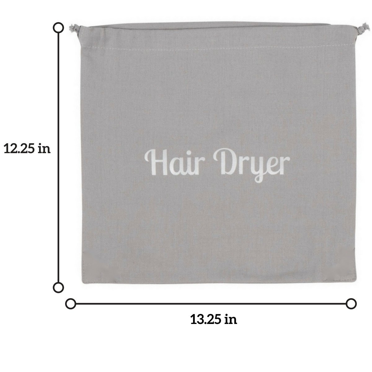 Hair Dryer Bags by Radiant Complex: Perfect for travel, and safe storage of any hair dryer, curling iron, straightener, brush or makeup bag. Convenient 12.25" x 13.25" size fits any hair accessory: Beauty