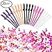 Bachelorette Party Straws West Bay 20Pcs Girls Night Drinking Straws with Naughty Confetti, Hen Party Supplies Bachelorette Party Funny Gifts for Cocktail Multi Colors Recyclable PET Plas
