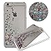 iPhone 7 Plus , Dynamic Hard Case Glitter Bumper for Apple Clear Cover - Fabulous Quotes from Alice in the Wonderland You are All Mad Here