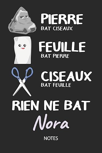 Download Rien ne bat Nora - Notes: Noms Personnalisé Carnet de notes / Journal pour les filles et les femmes. Kawaii Pierre Feuille Ciseaux jeu de mots. ... de noël, cadeau original anniversaire femme. PDF
