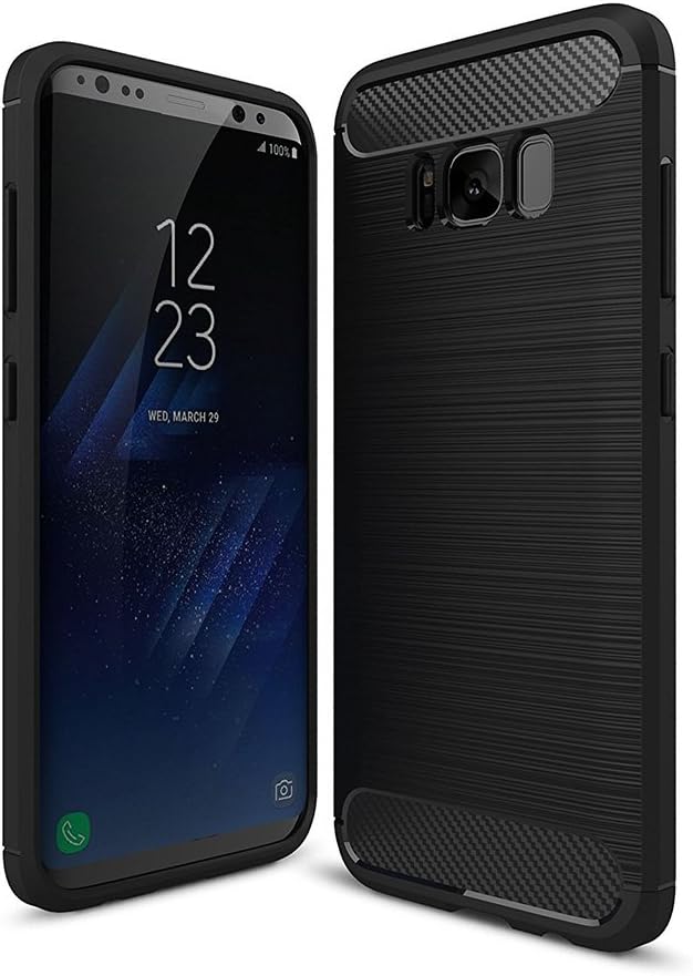 Case For Samsung Galaxy s8 Plus TPU Silicone Ultra Slim Back Case Shockproof Black