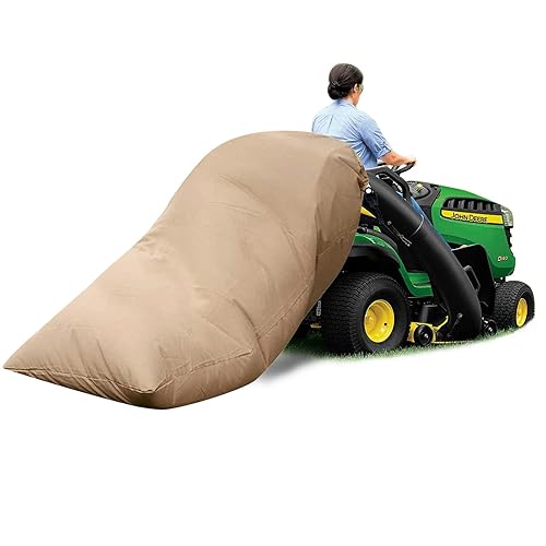 54 Cubic Foot Leaf Bag for Lawn Mower Tractor, 420D Reusable for