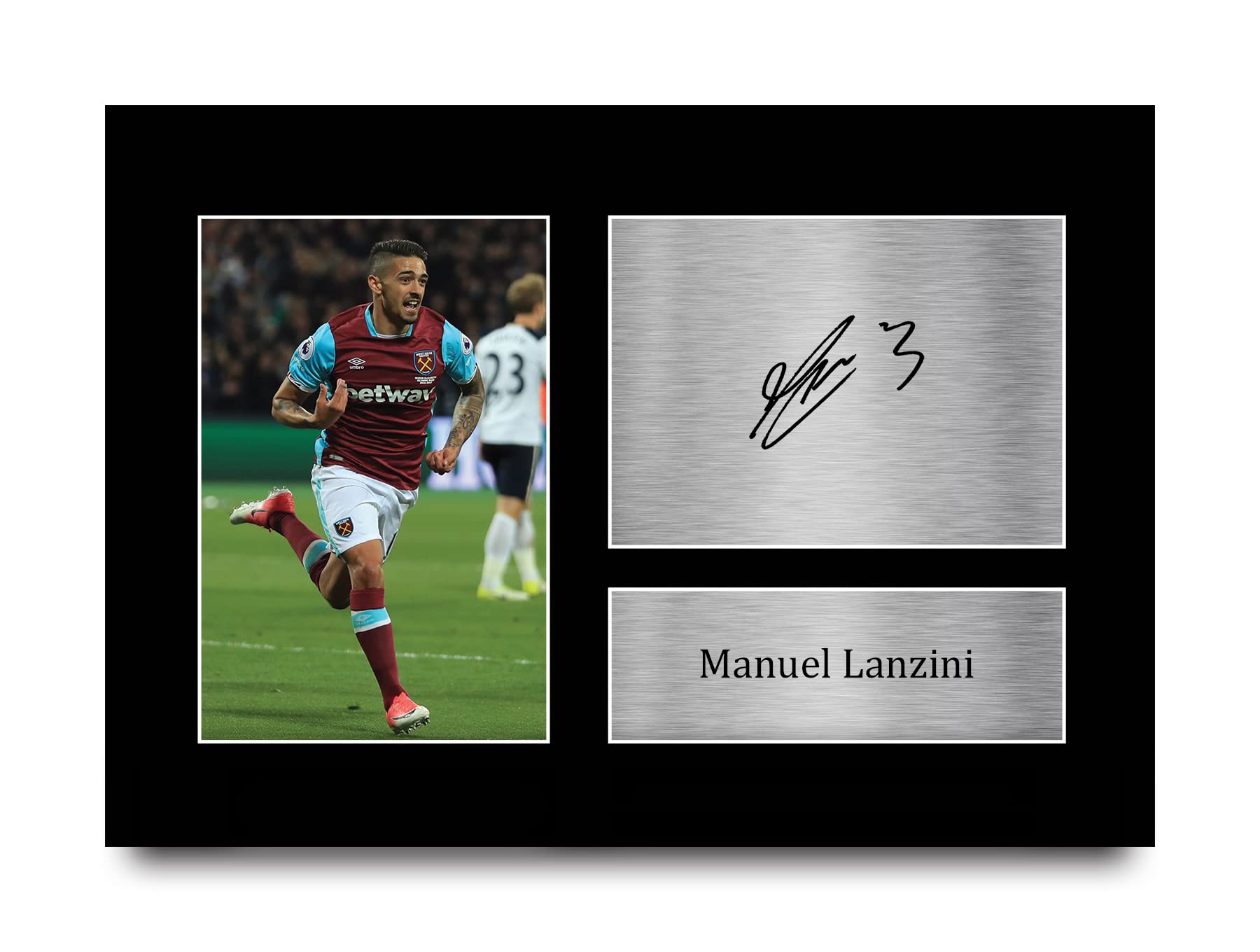 HWC Trading A4 Manuel Lanzini West Ham United Gifts Printed Signed Autograph Picture for Football Fans and Supporters — image 1