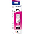 EPSON 502 EcoTank Ink Ultra-high Capacity Bottle Magenta Works with ET-2750, ET-2760, ET-2850, ET-3750, ET-3760, ET-3850, ET-4850, and other select EcoTank models, Magenta