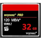 WQDMKE CF Memory Card 32GB UDMA Speed Up to 120MB/s Camera Cards