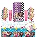 Lobyn Value Pack Barbie & Friends Party Plates Napkins Cups and Table Cover Serves 16 with Birthday Candles - Barbie Birthday Party Supplies Pack (Deluxe Bundle for 16)