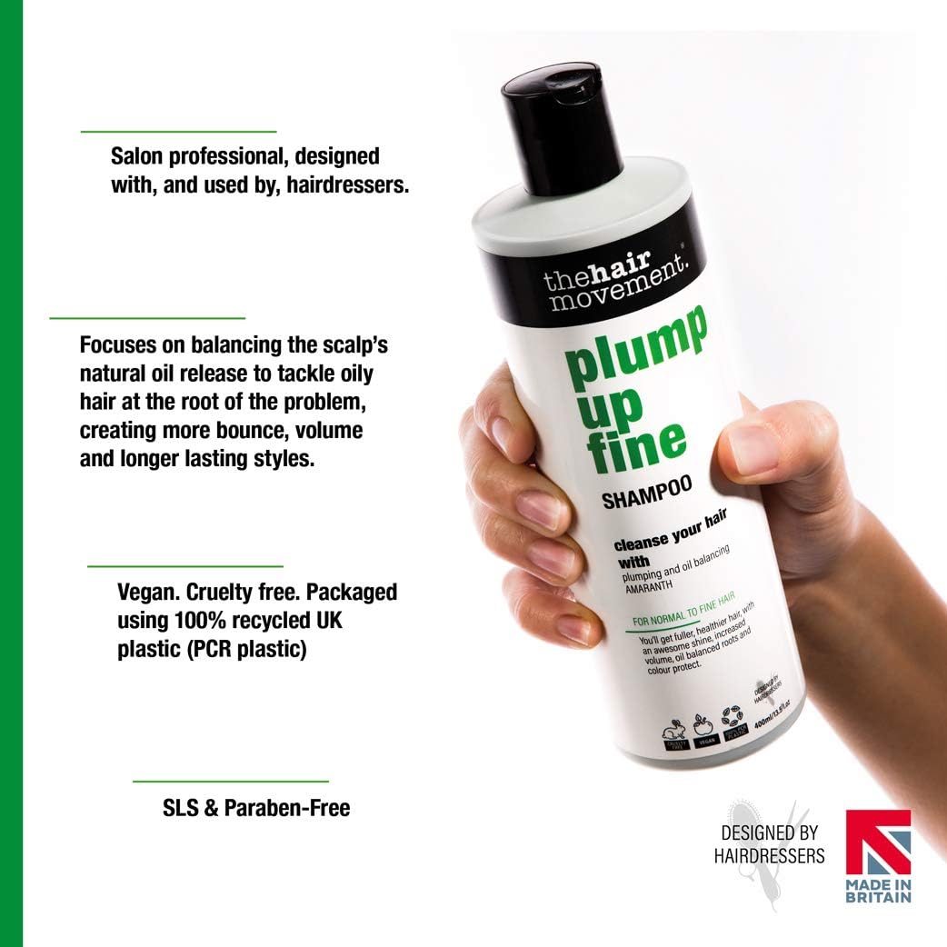 The Hair Movement Plump Up Fine Shampoo, 400 ml (Pack of 1) - Image 5