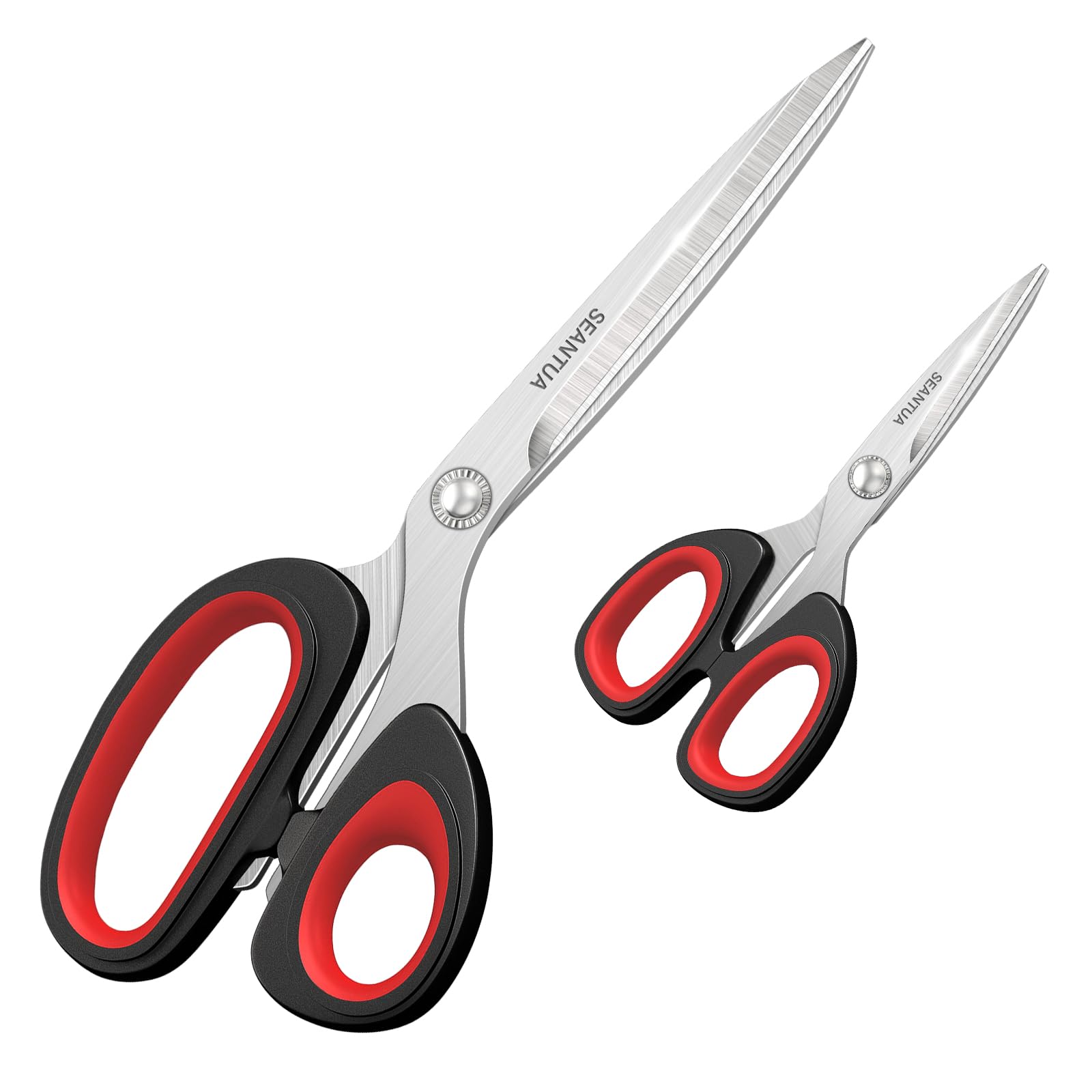 Fabric Scissors, 9" Sewing Scissors/ 5" Small Scissor, Dressmaking Shears Heavy Duty, Sharp Stainless Steel Blade, Ergonomic Handle, All Purpose for Crafting Fabric Leather (9"+5")