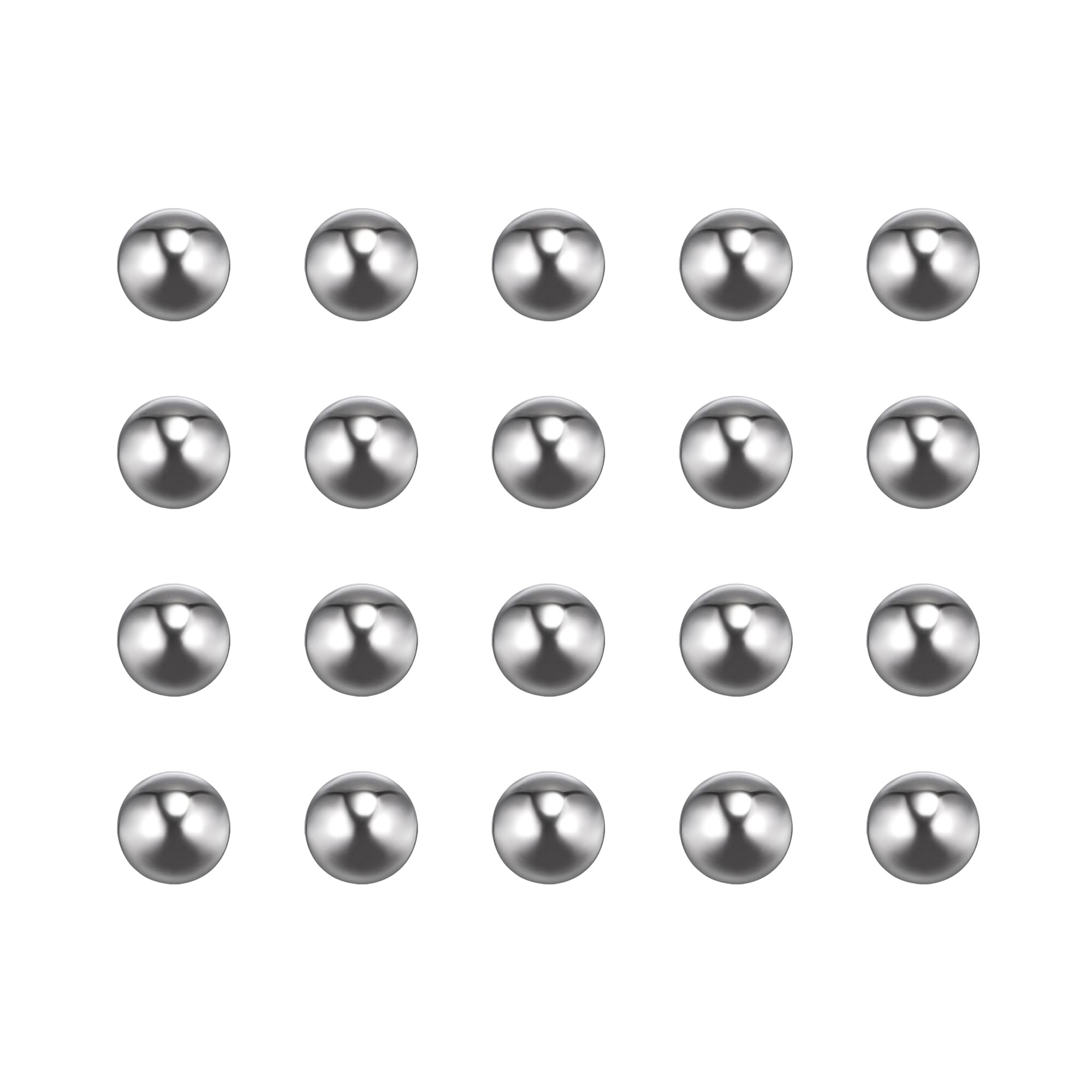 sourcing map 100pcs 7mm 201 Stainless Steel Bearing Balls G200 Precision