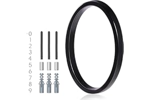 YIPLED 5 Inch House Numbers for Outside, Metal Address Number 0 - Modern Design, Weather-Resistant Black Powder Coated Finish, No Fading (Black)