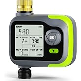 Sprinkler Timer, Water Timer for Garden Hose, Programmable Hose Timers | 3-IN-1 Watering Modes Flexible Timed Customziation Automatic Drip Irrigation Controller System for Lawn Yard Garden Watering
