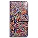 Bcov Case for iPhone 6s Plus/iPhone 6 Plus, Bcov Bright Paisley Pattern Leather Flip Wallet Case Cover with Card Slot Holder Kickstand for iPhone 6 Plus/6S Plus