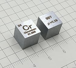 Chromium Cube - 10mm Pure Metal Element Cubes