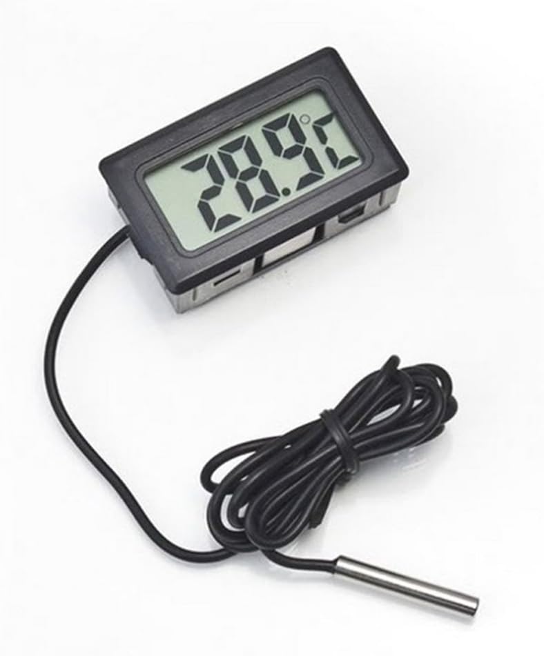 Gunk Digital LCD Display Temperature Thermometer Monitor for Refrigerator Fridge Freezer Aquarium Kitchen